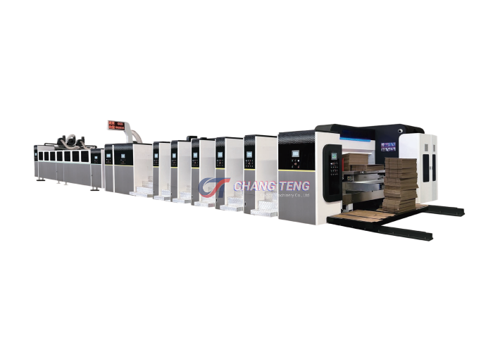 Fully Automatic Carton Printing, Slotting, Die Cutting, Folder Gluing & Strapping Line(images 3)