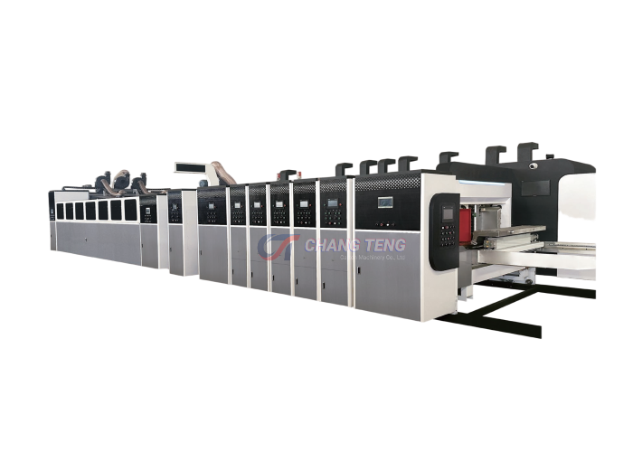 Fully Automatic Carton Printing, Slotting, Die Cutting, Folder Gluing & Strapping Line(images 4)